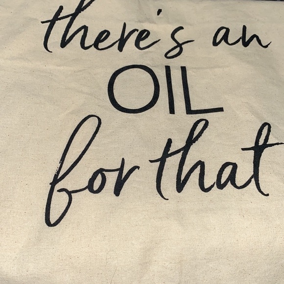 Canvas tote bag there an oil for that essential oil reusable‎ NEW - Picture 3 of 3